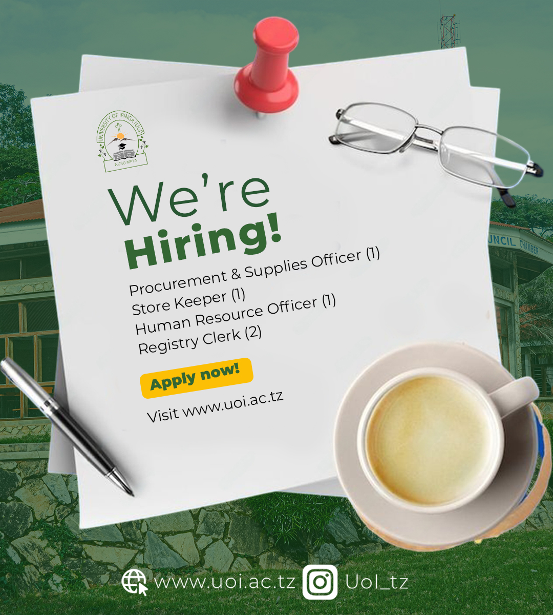 You are currently viewing EMPLOYMENT OPPORTUNITY